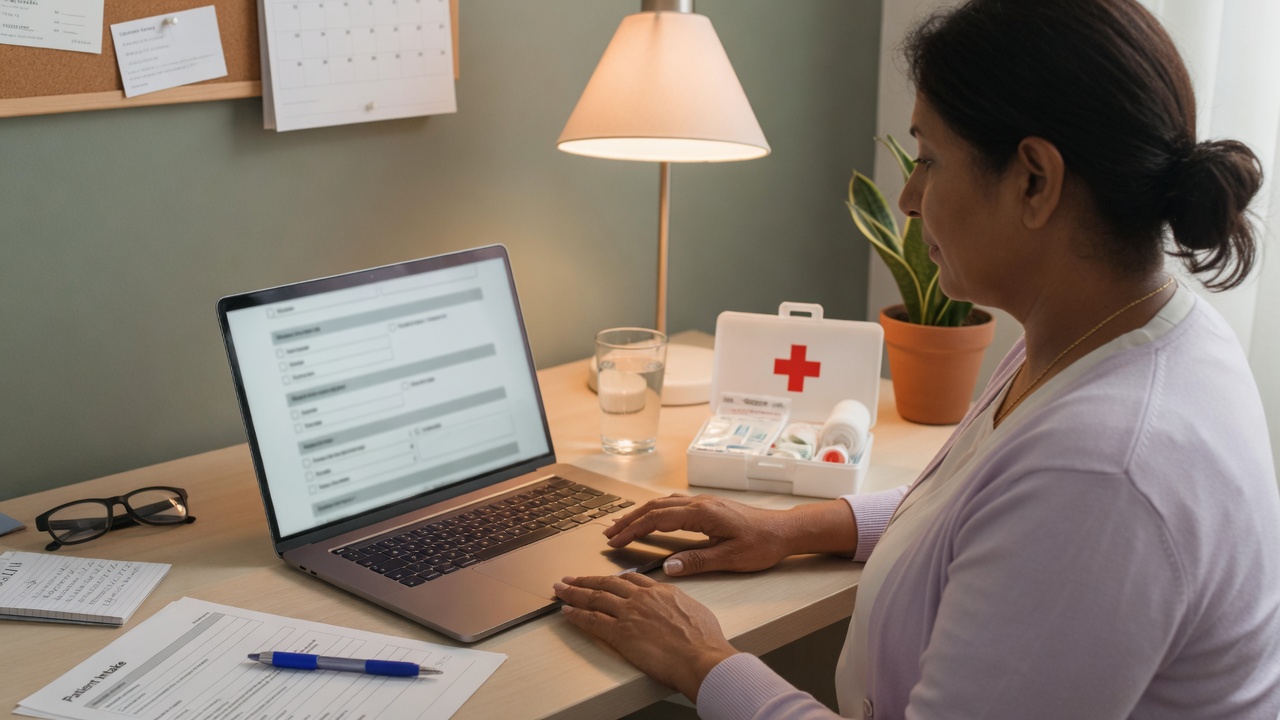 Responsável atualizando cadastro e ficha médica do jovem escoteiro no celular
